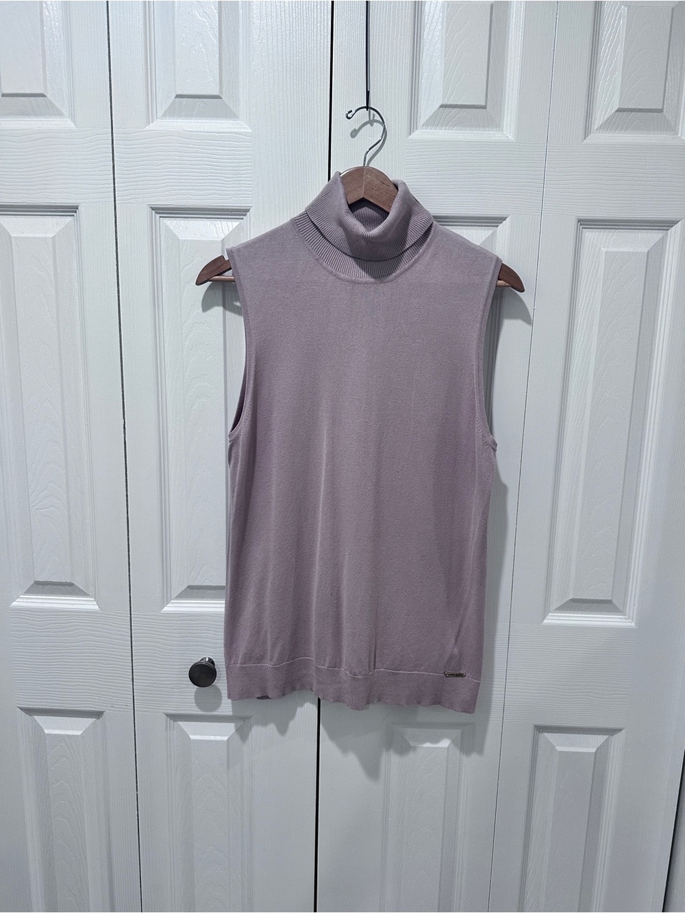 Anne Klein Blush Sleeveless Knit Top Mauve